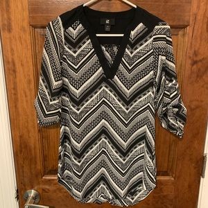 Chevron-patterned Blouse